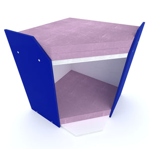 Big Cat Wall Shelf Bed Box - Wally BigCat CornerBox Double Decker - Scratchy Things Premium Pet Furniture