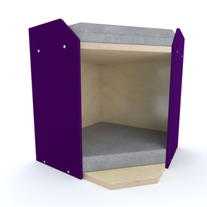 Big Cat Wall Shelf Bed Box - Wally BigCat CornerBox Double Decker - Scratchy Things Premium Pet Furniture