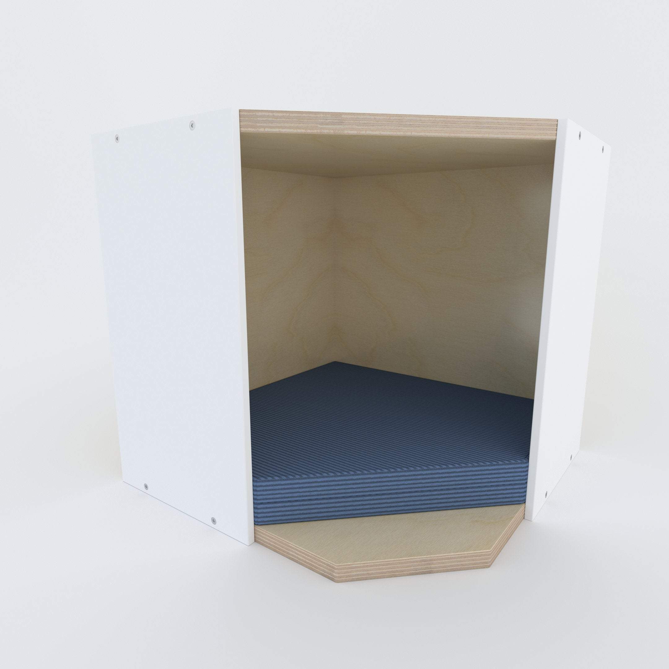 Big Cat Wall Shelf Bed Box - Wally BigCat CornerBox Plus - Scratchy Things Premium Pet Furniture