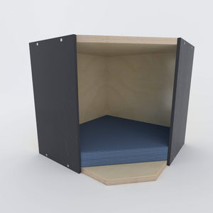 Big Cat Wall Shelf Bed Box - Wally BigCat CornerBox Plus - Scratchy Things Premium Pet Furniture