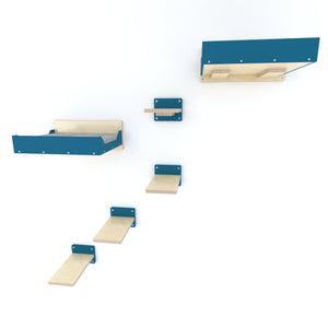 Big Cat Wall Shelf Bed Bundle - Wally BigCat Flat Plus Double Bundle - Scratchy Things Premium Pet Furniture