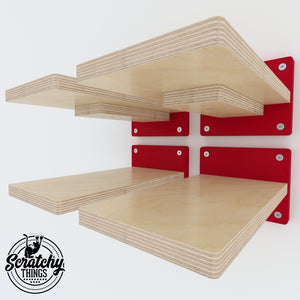 Big Cat Wall Shelf Bed Bundle - Wally BigCat Flat Plus Double Bundle - Scratchy Things Premium Pet Furniture