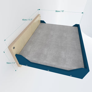 Big Cat Wall Shelf Bed Bundle - Wally BigCat Flat Plus Double Bundle - Scratchy Things Premium Pet Furniture