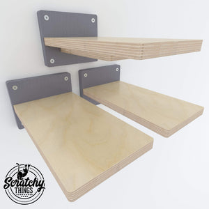 Big Cat Wall Shelf Bed Bundle - Wally BigCat Loft Bundle - Scratchy Things Premium Pet Furniture