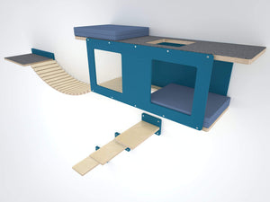 Big Cat Wall Shelf Bed Bundle - Wally BigCat Play Bundle - Scratchy Things Premium Pet Furniture