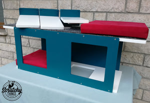 Big Cat Wall Shelf Bed Bundle - Wally BigCat Tunnel Bundle - Scratchy Things Premium Pet Furniture