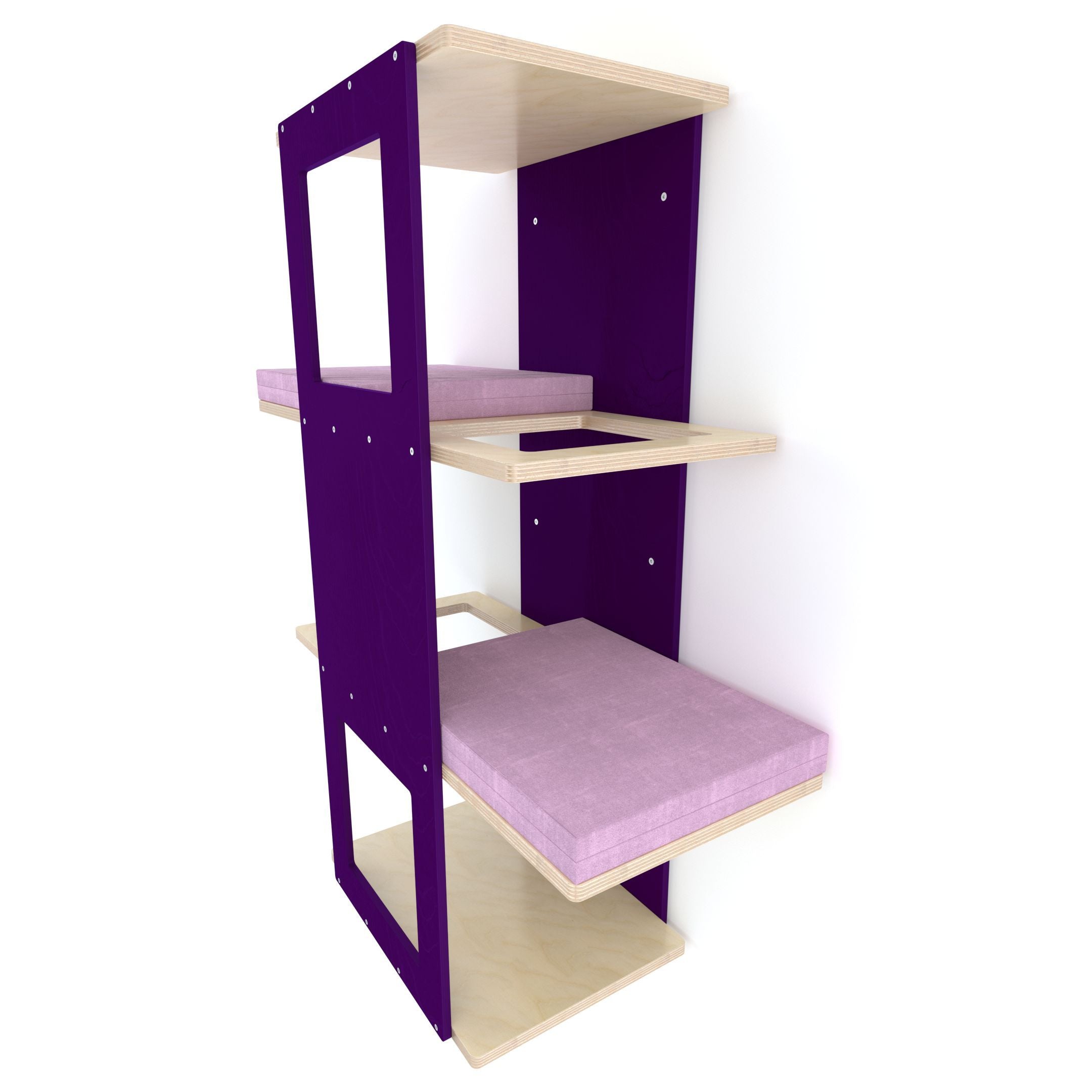 Big Cat Wall Shelf Bed Giant - Wally Giant Stacker - Scratchy Things Premium Pet Furniture