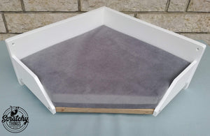 Big Cat Wall Shelf Bed - Wally BigCat Corner Plus - Scratchy Things Premium Pet Furniture