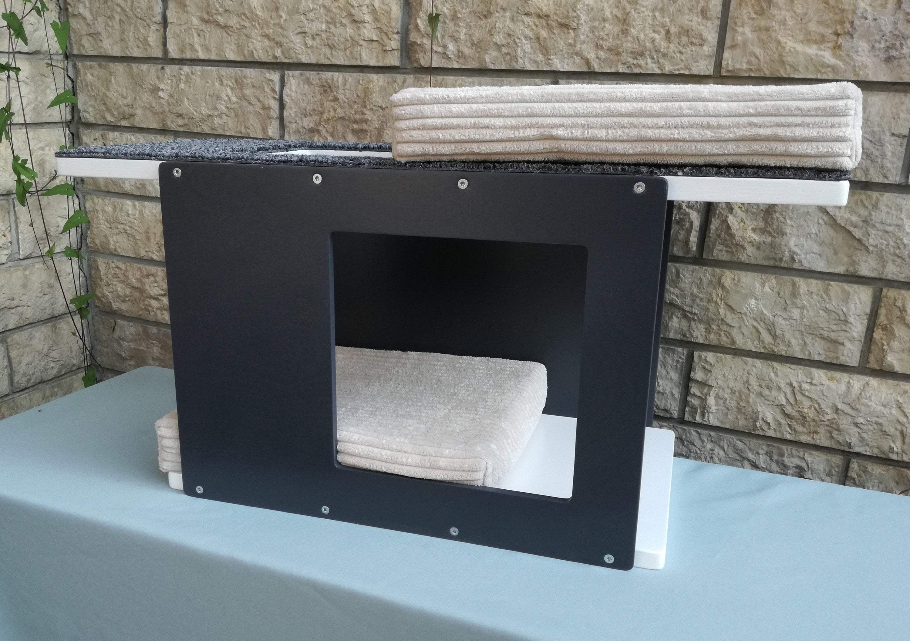 Big Cat Wall Shelf Bed - Wally Bigcat Tunnel Mini - Scratchy Things Premium Pet Furniture