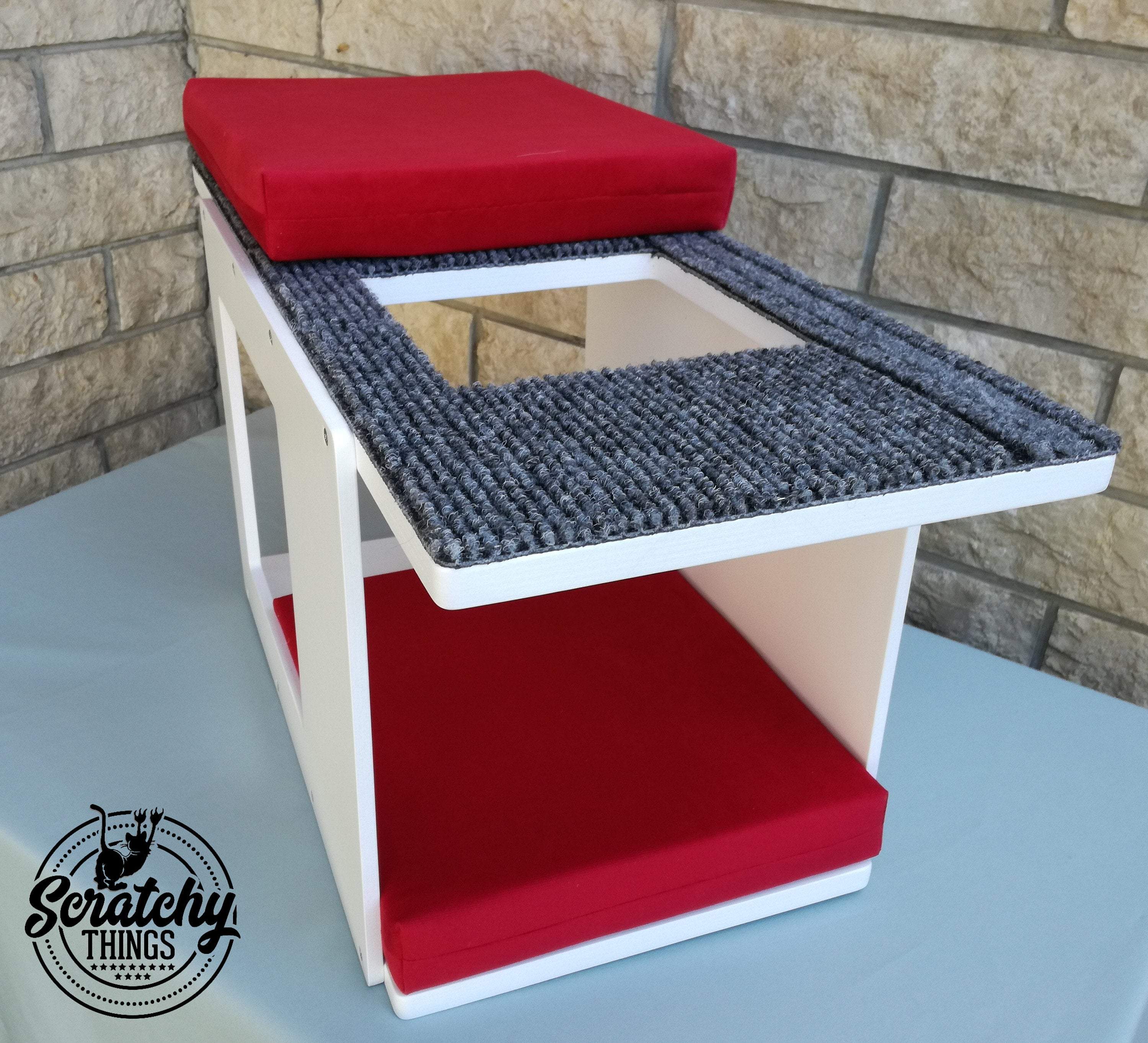 Big Cat Wall Shelf Bed - Wally Bigcat Tunnel Mini - Scratchy Things Premium Pet Furniture