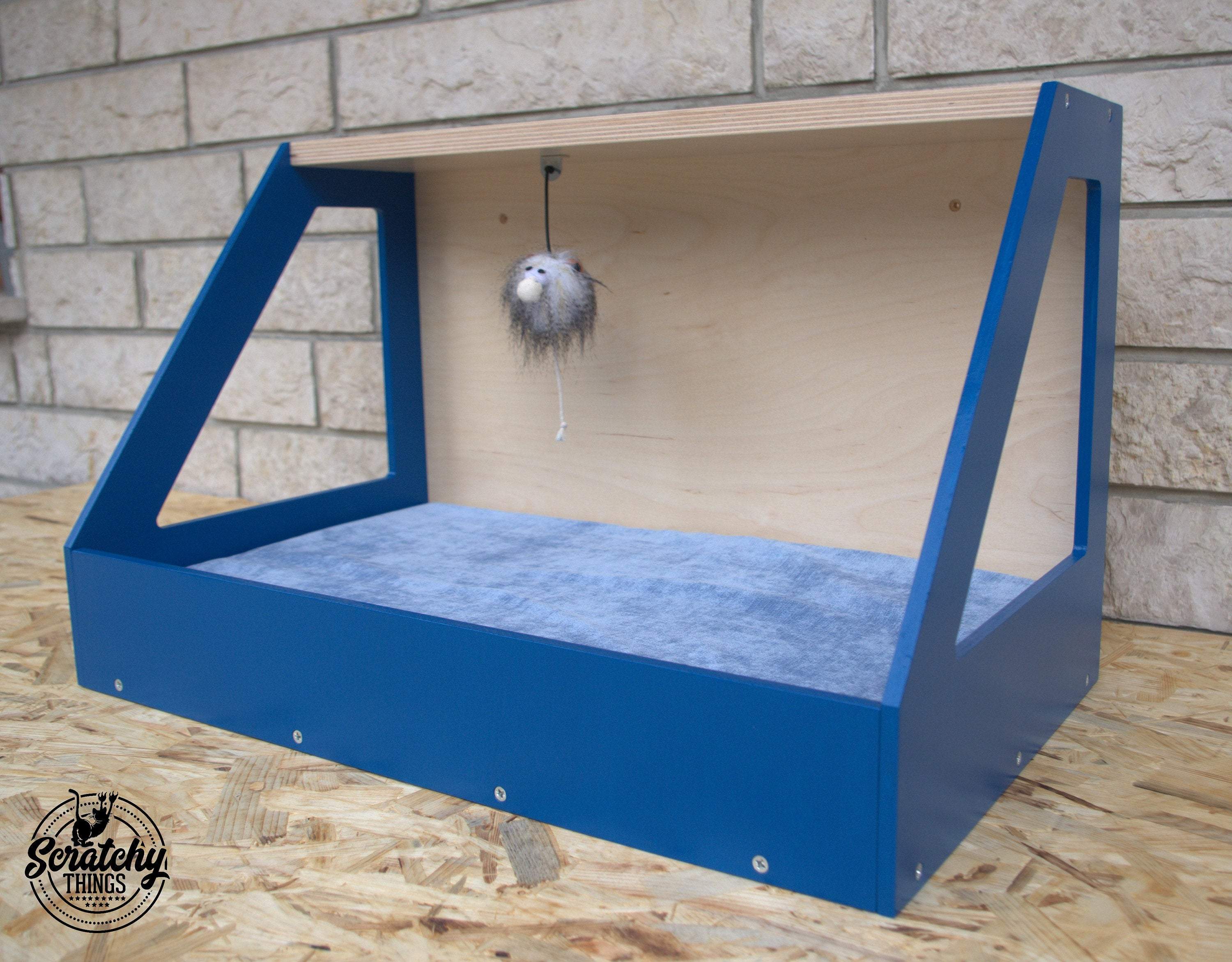 Big Cat Wall Shelf Bed - Wally Perch - Scratchy Things Premium Pet Furniture
