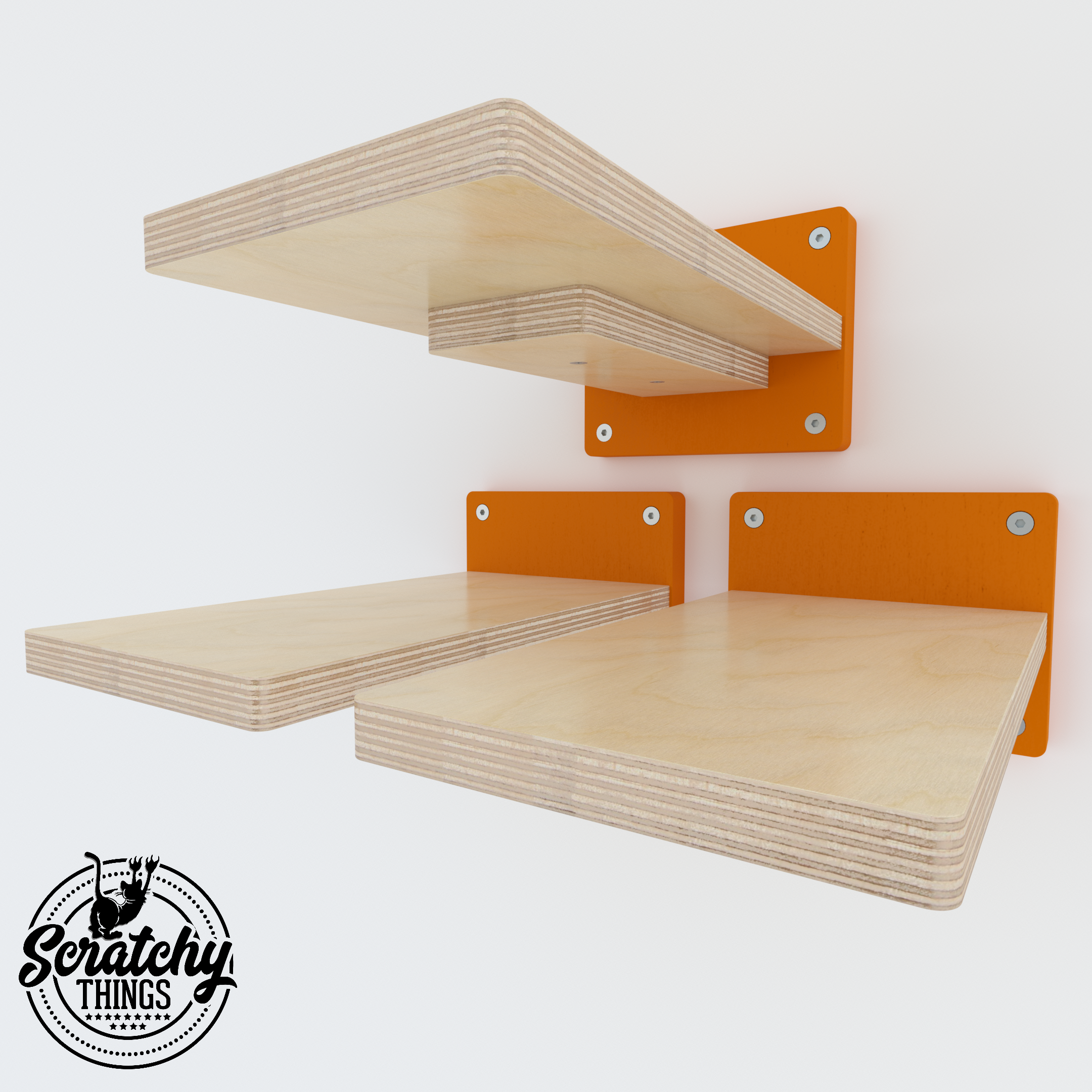 Car Wall Step Shelf - Wally 1-Step - Scratchy Things Premium Pet Furniture