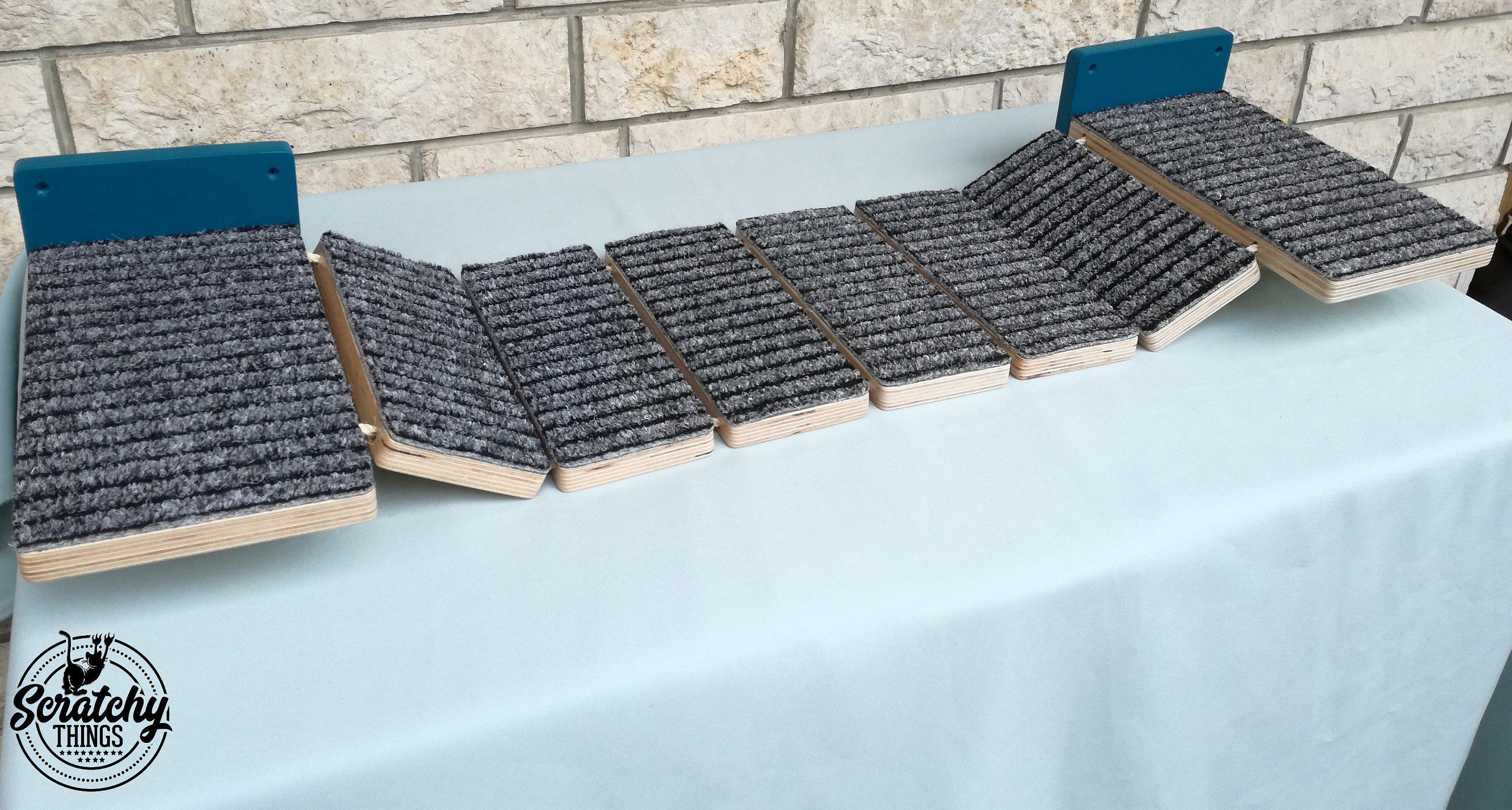 Cat Bridge Shelf Step Wide - Wally WideBridge (1Step - 1Step mount) - Scratchy Things Premium Pet Furniture