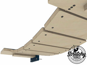 Cat Bridge Shelf Step Wide - Wally WideBridge (1Step - 1Step mount) - Scratchy Things Premium Pet Furniture