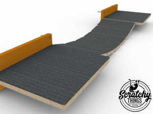 Cat Bridge Shelf Step Wide - Wally WideBridge (Flat - Flat mount) - Scratchy Things Premium Pet Furniture