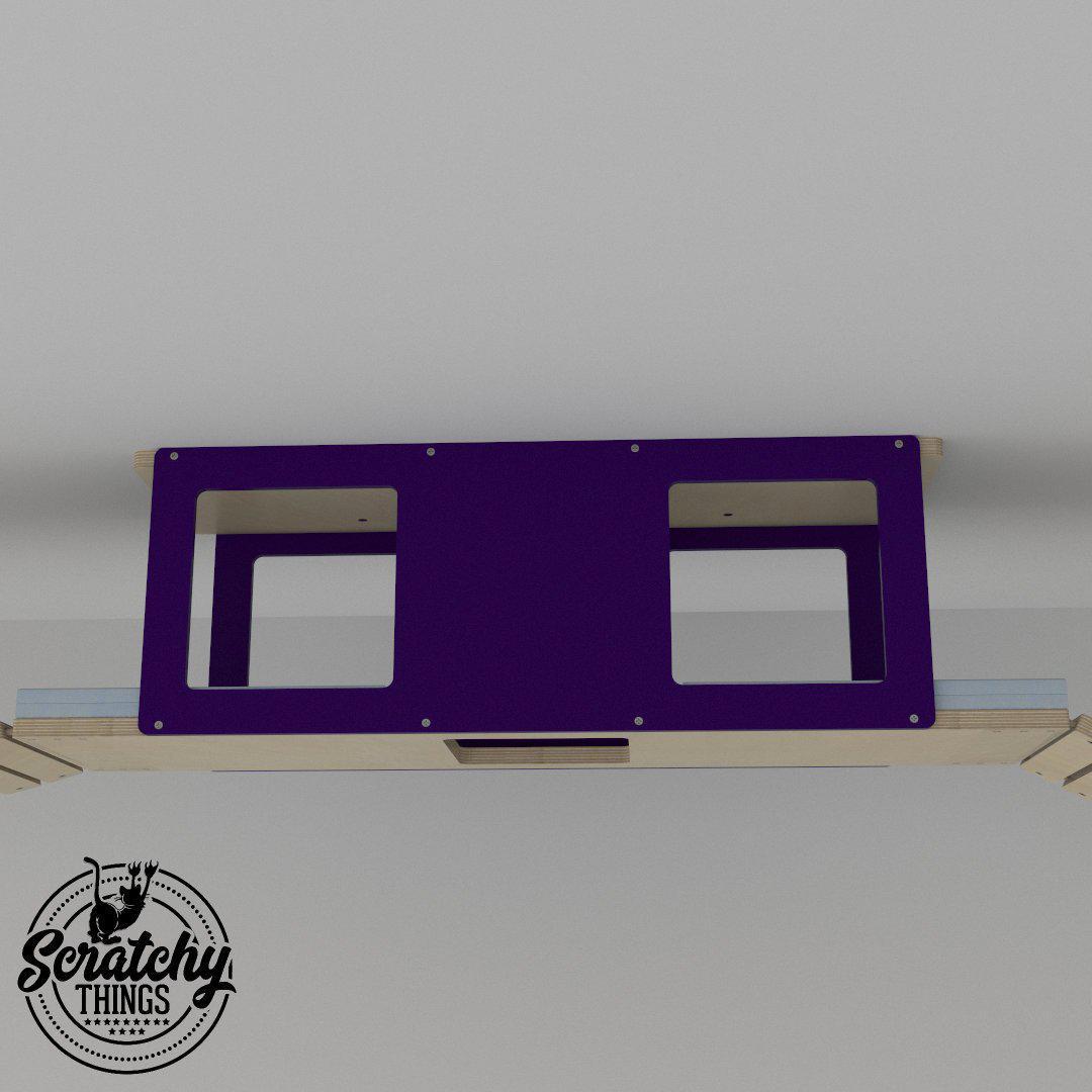 Cat Ceiling Shelf Bed - Wally Tunnel Top - Scratchy Things Premium Pet Furniture