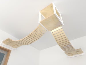 Cat Ceiling Shelf Bridge Bundle - Top Double Bridge Bundle - Scratchy Things Premium Pet Furniture