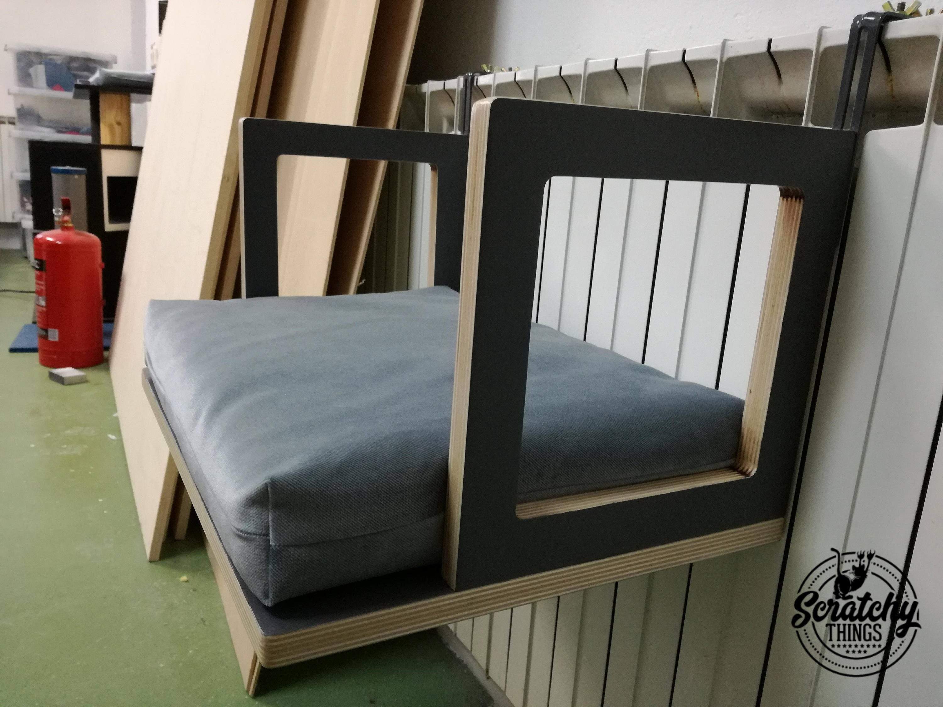 Cat Radiator Bed Hammock - Toasty Flat - Scratchy Things Premium Pet Furniture