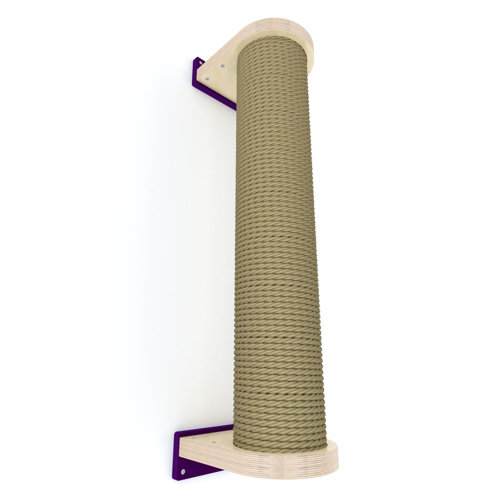 Cat Wall Scratching Pole Post Shelf - Wally Chonk Post - Huge cat scratching pole - Scratchy Things Premium Pet Furniture
