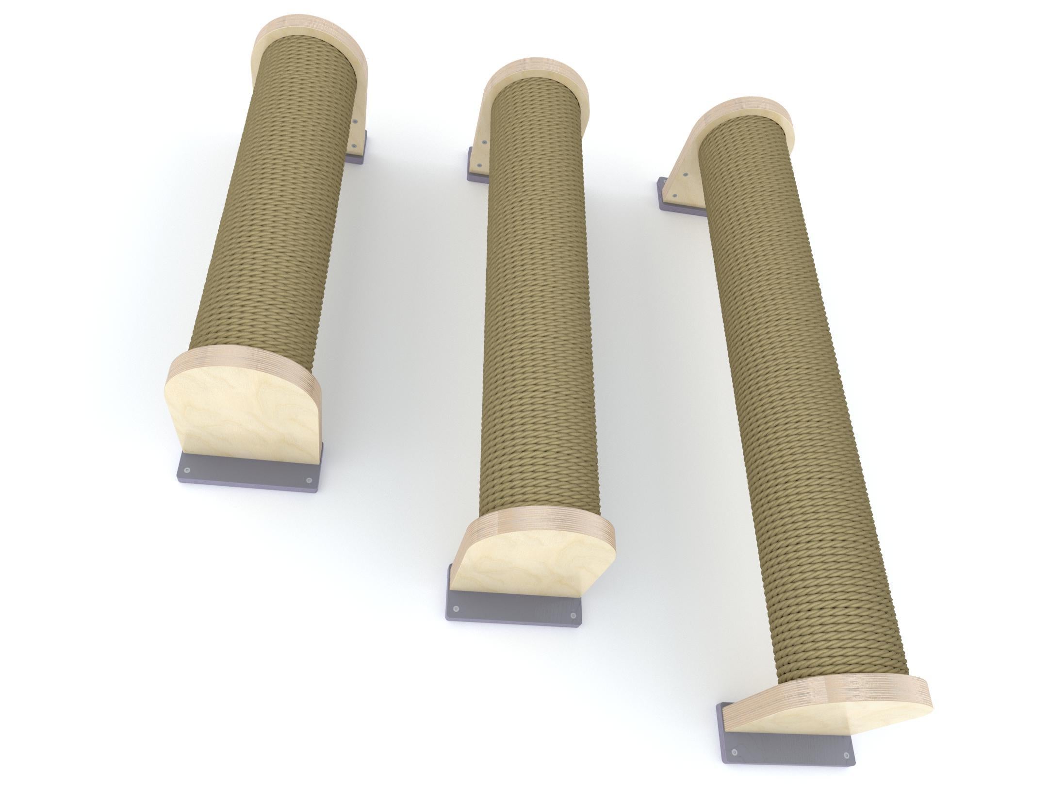 Cat Wall Scratching Pole Post Shelf - Wally Chonk Post - Huge cat scratching pole - Scratchy Things Premium Pet Furniture