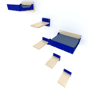 Cat Wall Shelf Bed Bundle - Wally Flat Plus Double Bundle - Scratchy Things Premium Pet Furniture