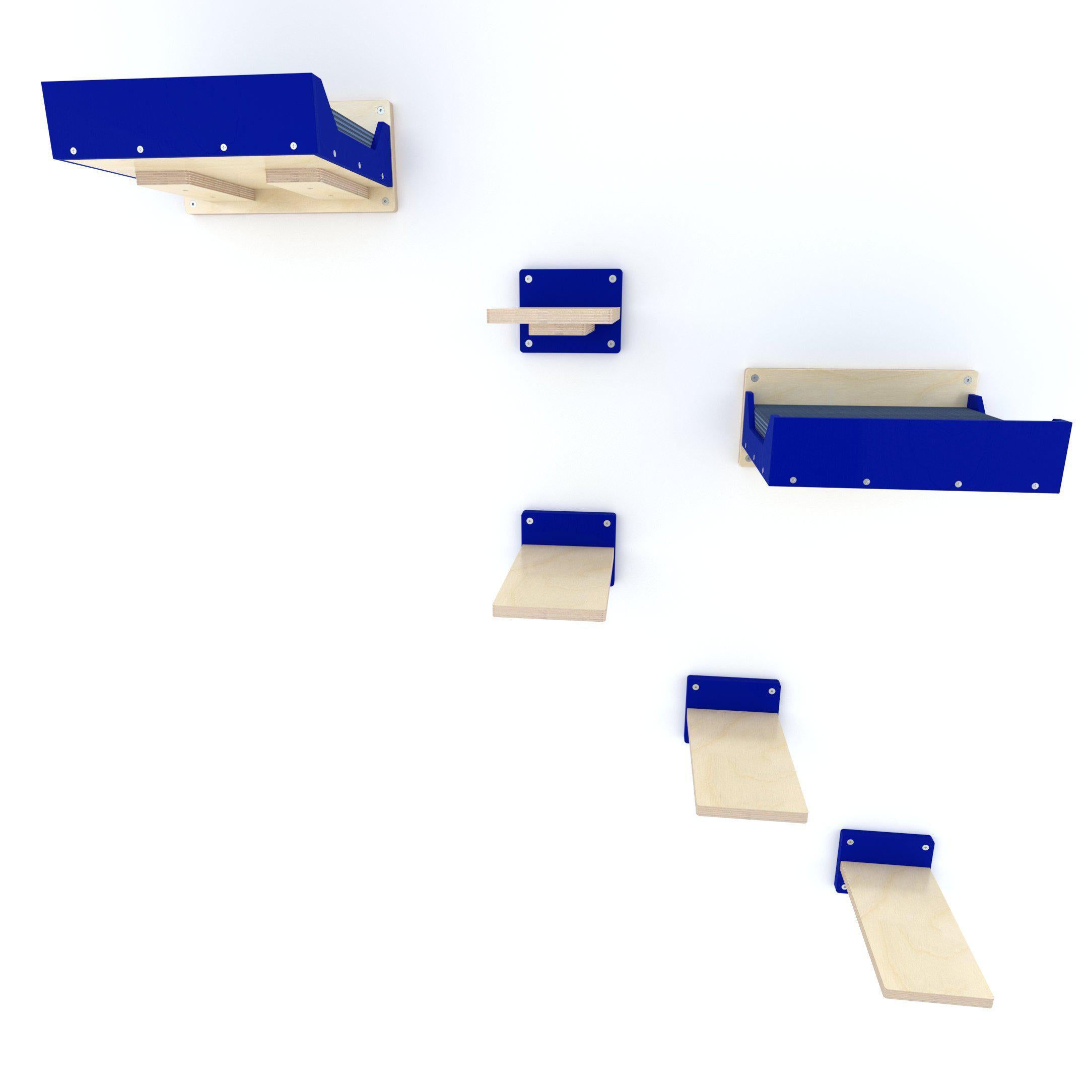 Cat Wall Shelf Bed Bundle - Wally Flat Plus Double Bundle - Scratchy Things Premium Pet Furniture