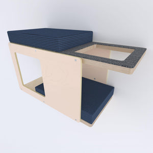Cat Wall Shelf Bed Corner Tunnel - Wally CornerTunnel - Scratchy Things Premium Pet Furniture