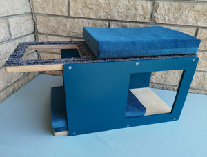 Cat Wall Shelf Bed Corner Tunnel - Wally CornerTunnel - Scratchy Things Premium Pet Furniture