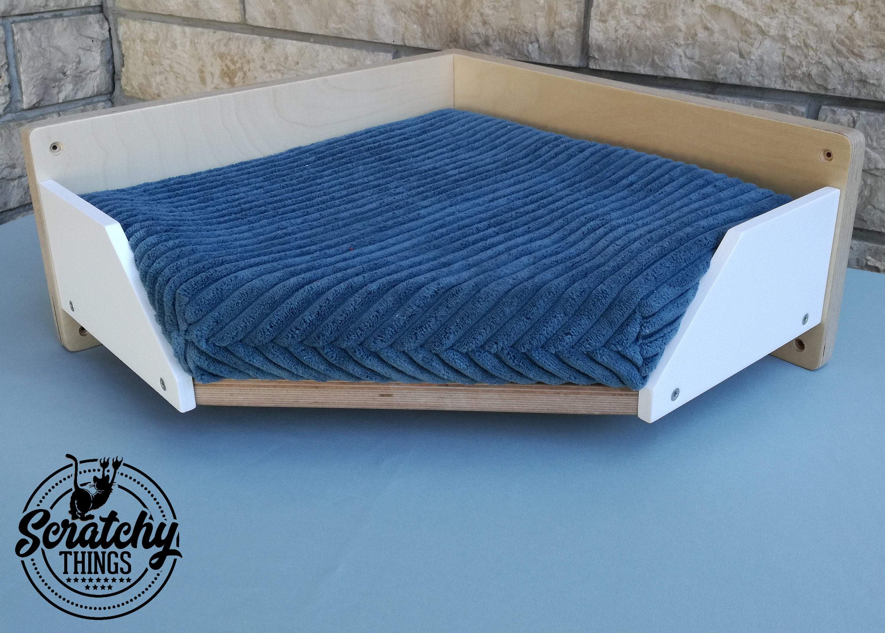 Cat Wall Shelf Bed Corner - Wally Corner Plus - Scratchy Things Premium Pet Furniture