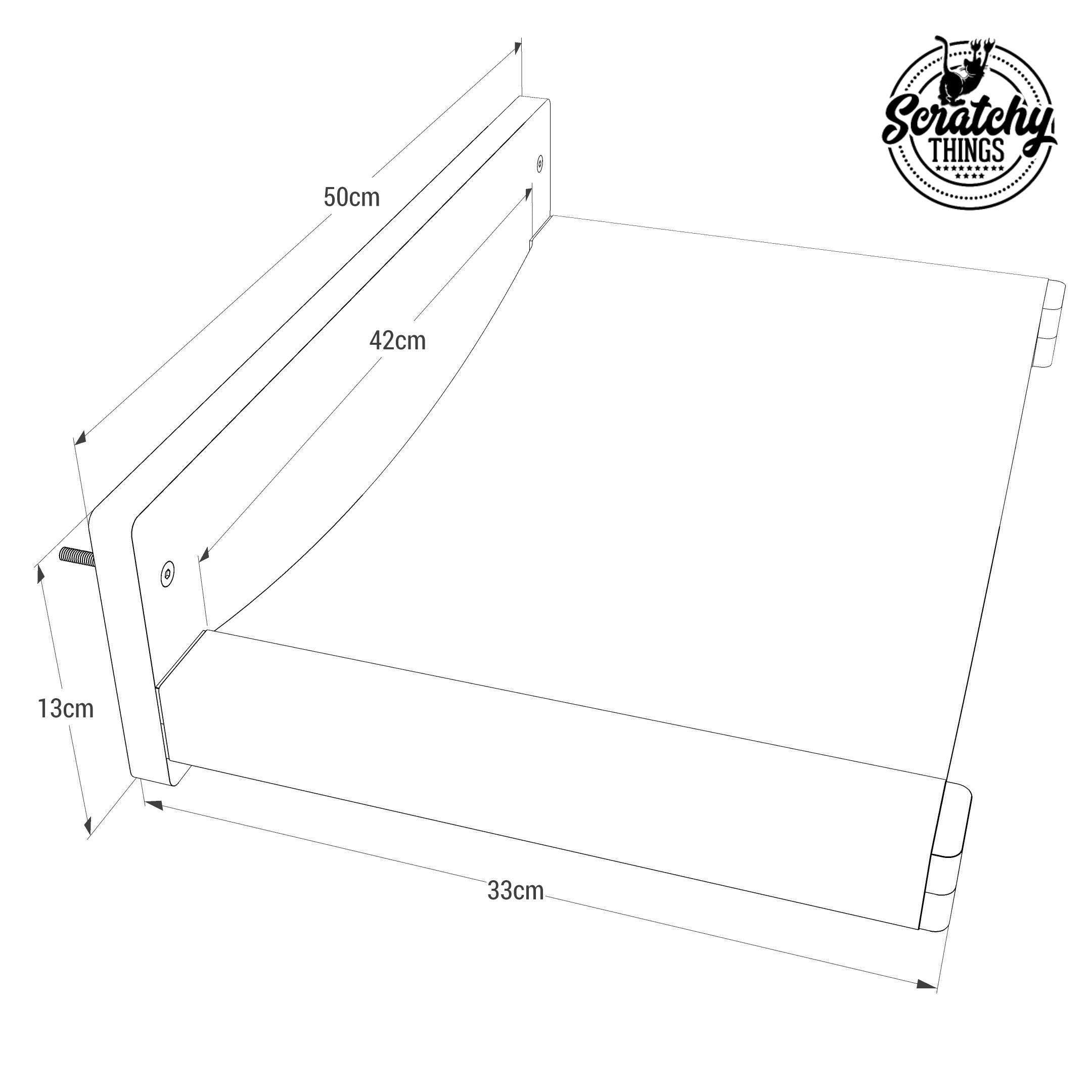 Cat Wall Shelf Bed Hammock - Wally Cot - Scratchy Things Premium Pet Furniture