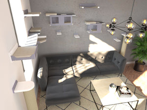 Cat Wall Shelf Bed Scratching Post Bundle - Big Scratchy Bundle - Scratchy Things Premium Pet Furniture