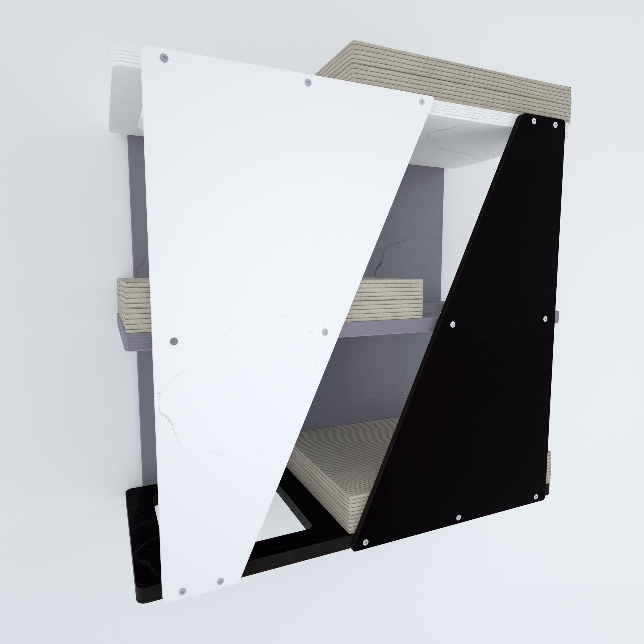 Cat Wall Shelf Bed - Sharp Loft - Scratchy Things Premium Pet Furniture