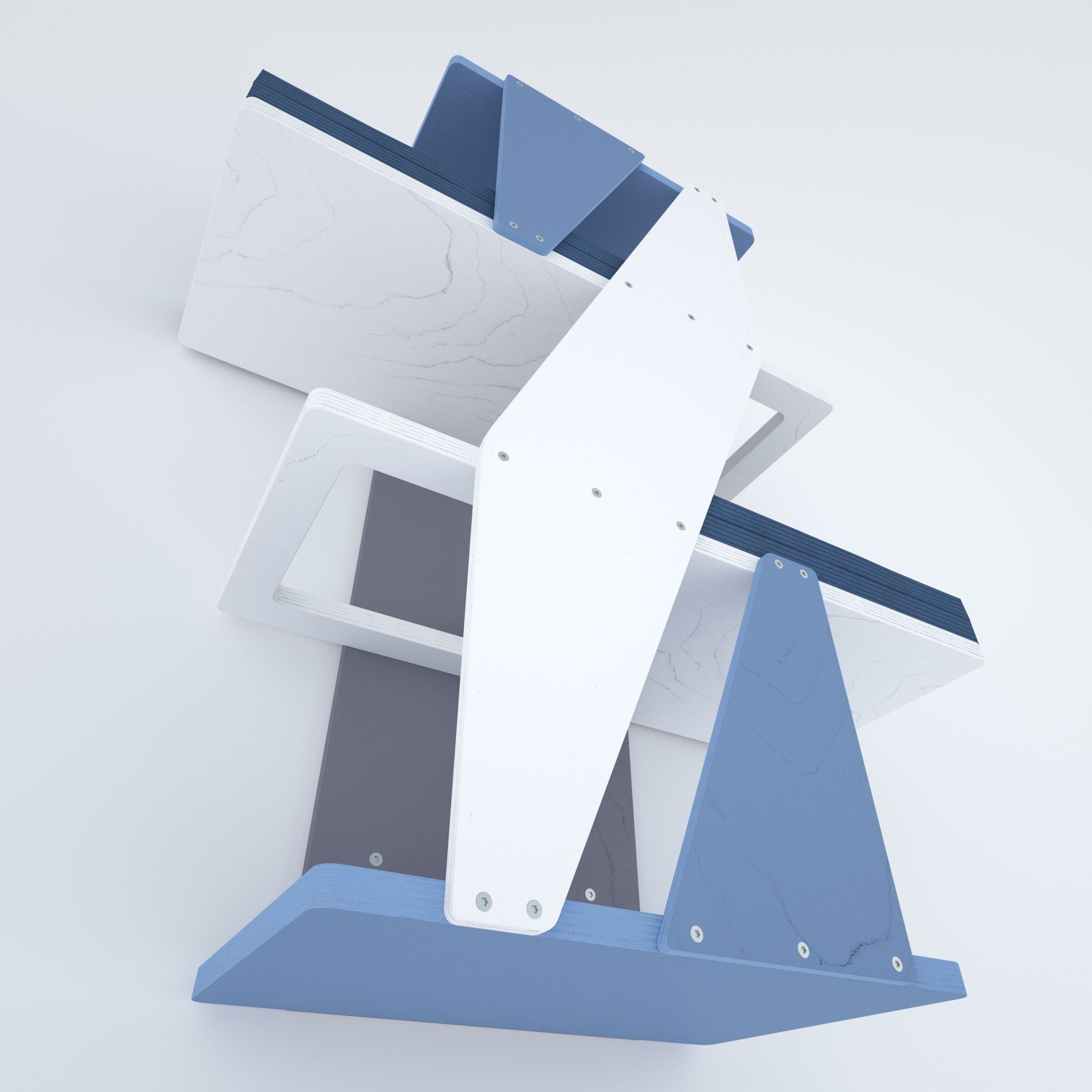 Cat Wall Shelf Bed - Sharp Stacker - Scratchy Things Premium Pet Furniture