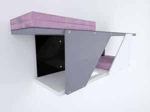 Cat Wall Shelf Bed - Sharp Tunnel - Scratchy Things Premium Pet Furniture