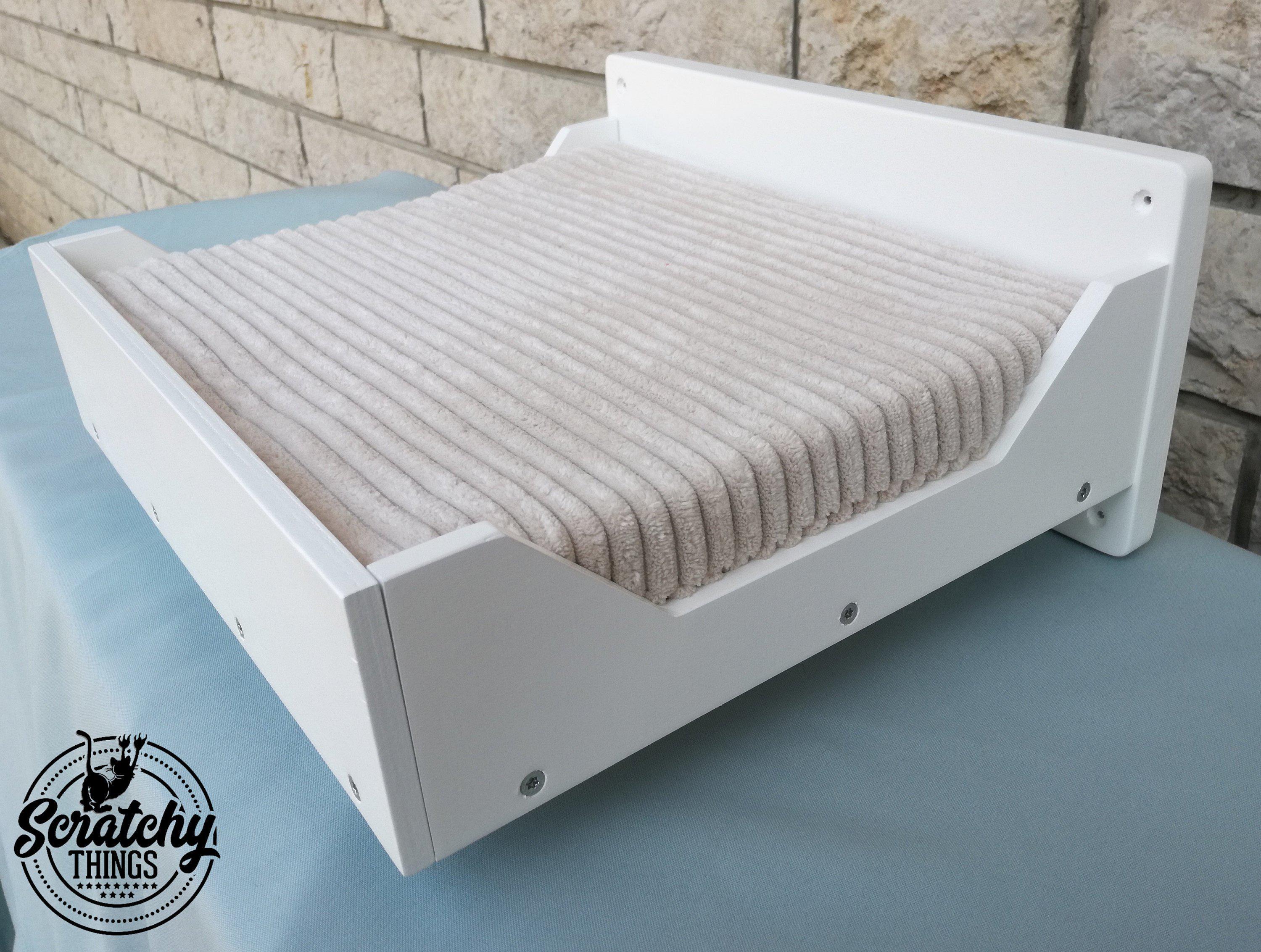 Cat Wall Shelf Bed - Wally Flat Plus - Scratchy Things Premium Pet Furniture