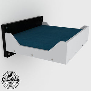 Cat Wall Shelf Bed - Wally Flat Plus - Scratchy Things Premium Pet Furniture