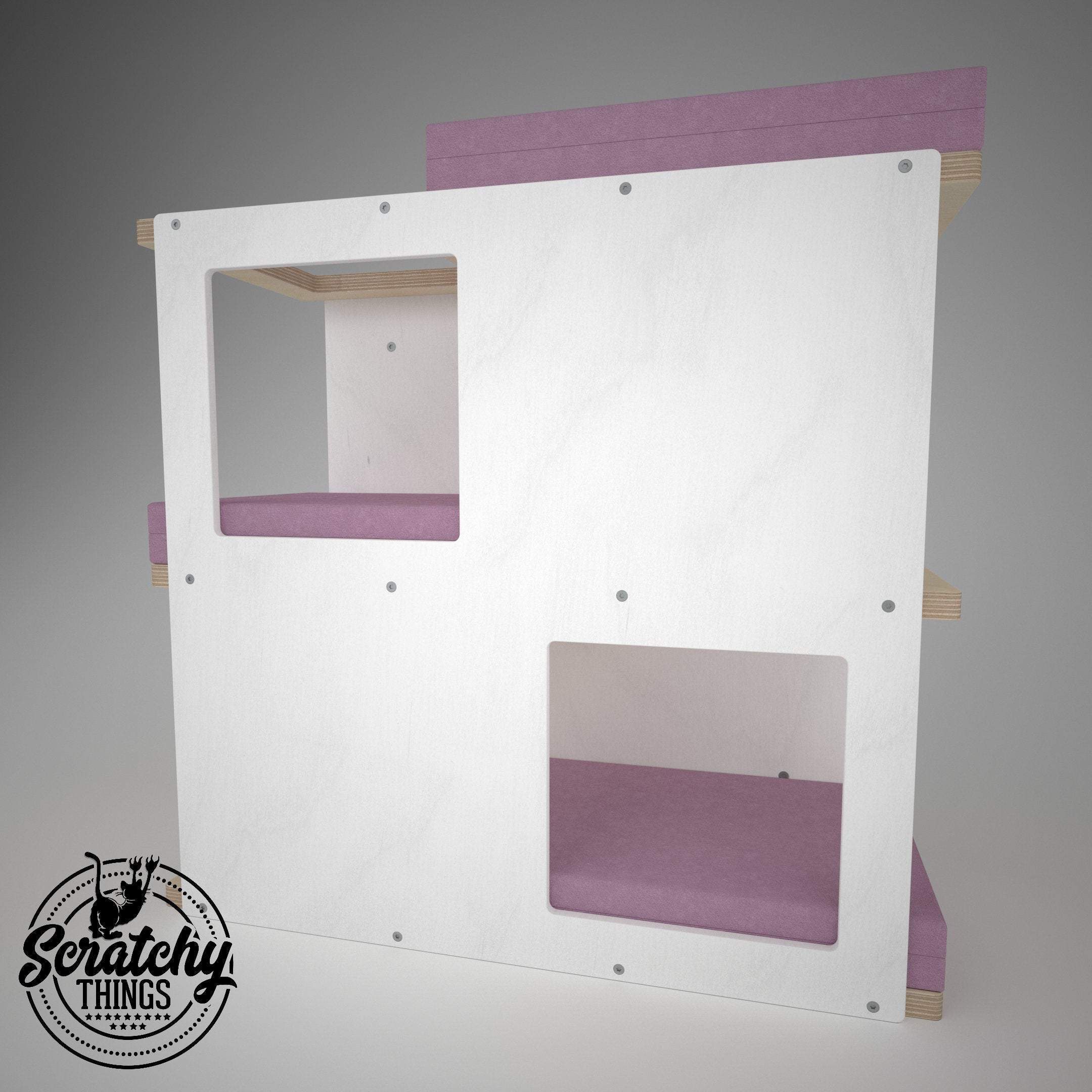 Cat Wall Shelf Bed - Wally Loft - Scratchy Things Premium Pet Furniture