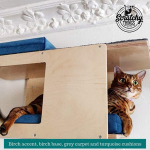 Cat Wall Shelf Bed - Wally Tunnel Mini - Scratchy Things Premium Pet Furniture