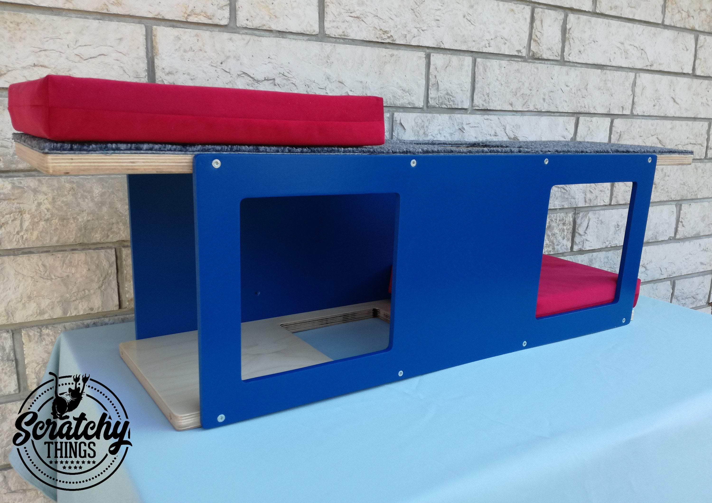 Cat Wall Shelf Bed - Wally Tunnel - Scratchy Things Premium Pet Furniture