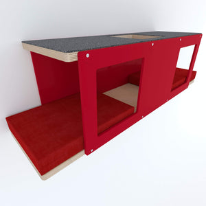 Cat Wall Shelf Bed - Wally Tunnel Upside-Down - Scratchy Things Premium Pet Furniture