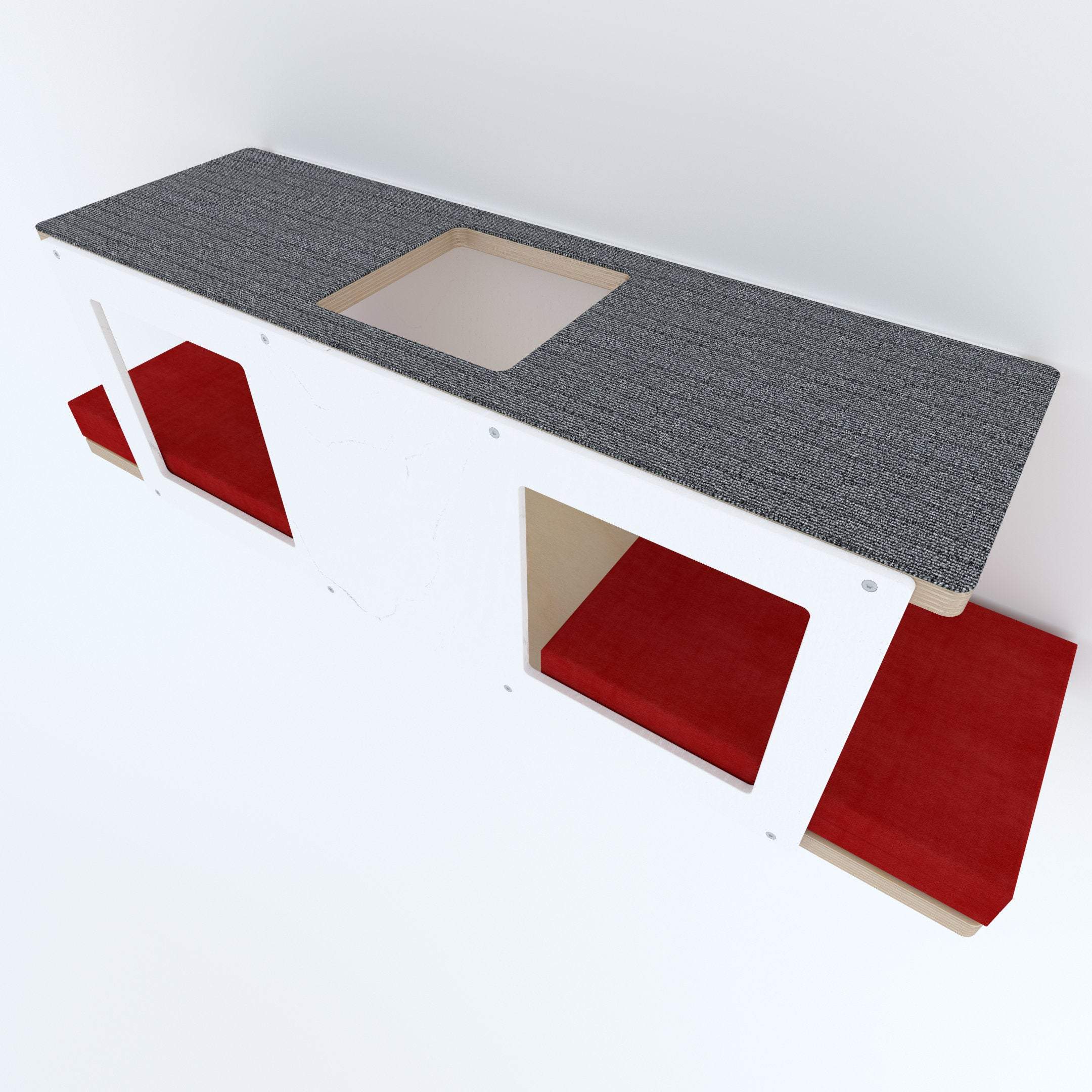 Cat Wall Shelf Bed - Wally Tunnel Upside-Down - Scratchy Things Premium Pet Furniture