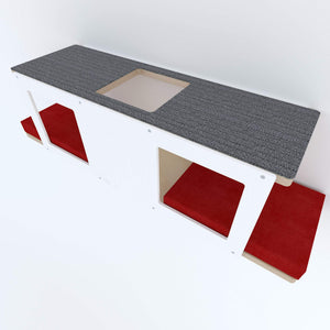 Cat Wall Shelf Bed - Wally Tunnel Upside-Down - Scratchy Things Premium Pet Furniture