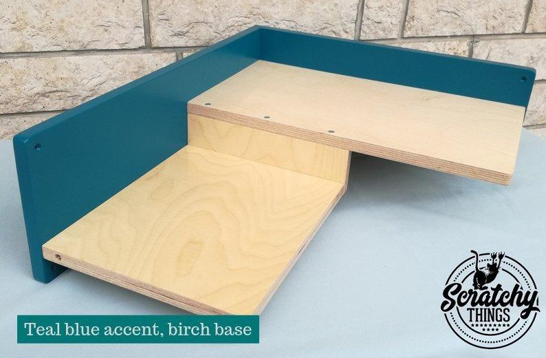 Cat Wall Shelf Corner - Wally Combo Corner - Scratchy Things Premium Pet Furniture