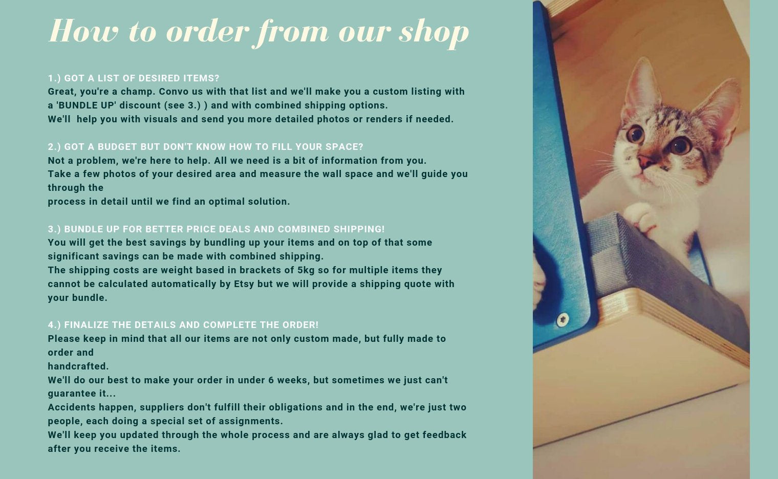 Cat Wall Shelf Feeder Bundle - Very Flat Corner Bundle - Scratchy Things Premium Pet Furniture