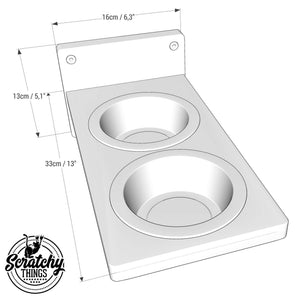 Cat Wall Shelf Feeder Step - Wally Step Feeder - Scratchy Things Premium Pet Furniture