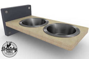 Cat Wall Shelf Feeder Step - Wally Step Feeder - Scratchy Things Premium Pet Furniture