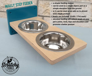 Cat Wall Shelf Feeder Step - Wally Step Feeder - Scratchy Things Premium Pet Furniture