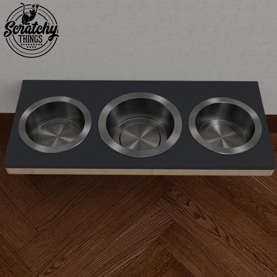 Cat Wall Shelf Feeder - Wally Feeder - Scratchy Things Premium Pet Furniture