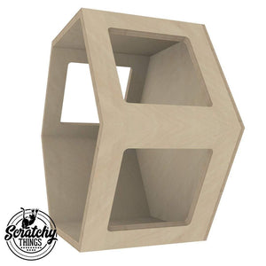 Cat Wall Shelf Hexagonal Bed - Wally Hex 30 - Scratchy Things Premium Pet Furniture