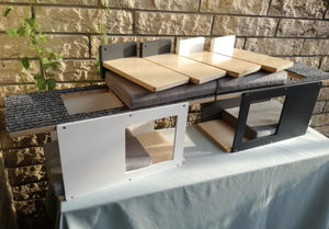 Cat Wall Shelf Step Bed Bundle - Wally Mini Double Bundle - Scratchy Things Premium Pet Furniture